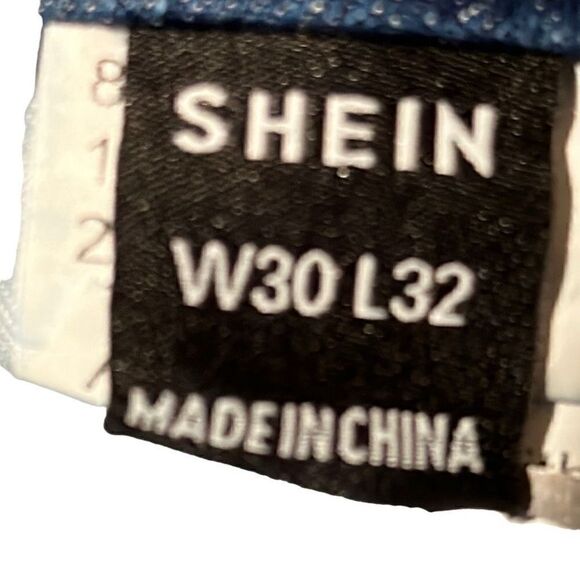 Shein Ladies Size 30 Denim whisker Wash Ripped Distressed Skinny Jeans Pants - Picture 2 of 9